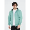 Unisex Tam Fermuarlı Kapşonlu SweatShirt - Mint Yeşili - 126808 Unisex Tam Fermuarlı Kapşonlu SweatShirt - Mint Yeşili - 126808