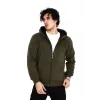 Unisex Tam Fermuarlı Kapşonlu SweatShirt - Haki - 126810 Unisex Tam Fermuarlı Kapşonlu SweatShirt - Haki - 126810