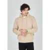 Unisex Tam Fermuarlı Kapşonlu SweatShirt - Bej - 126811 Unisex Tam Fermuarlı Kapşonlu SweatShirt - Bej - 126811