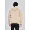 Unisex Tam Fermuarlı Kapşonlu SweatShirt - Bej - 126811 Unisex Tam Fermuarlı Kapşonlu SweatShirt - Bej - 126811