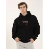 Unisex Baskılı Oversize Üç İplik Kapüşonlu Sweatshirt - Siyah - 126986 Unisex Baskılı Oversize Üç İplik Kapüşonlu Sweatshirt - Siyah - 126986