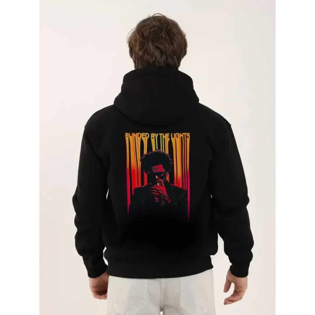 Unisex Baskılı Oversize Üç İplik Kapüşonlu Sweatshirt - Siyah - 126986 Unisex Baskılı Oversize Üç İplik Kapüşonlu Sweatshirt - Siyah - 126986