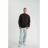 POLIZEI Premium Kalite Bisiklet Yaka Yıkamalı SweatShirt - Kahverengi - 129404 POLIZEI Premium Kalite Bisiklet Yaka Yıkamalı SweatShirt - Kahverengi - 129404