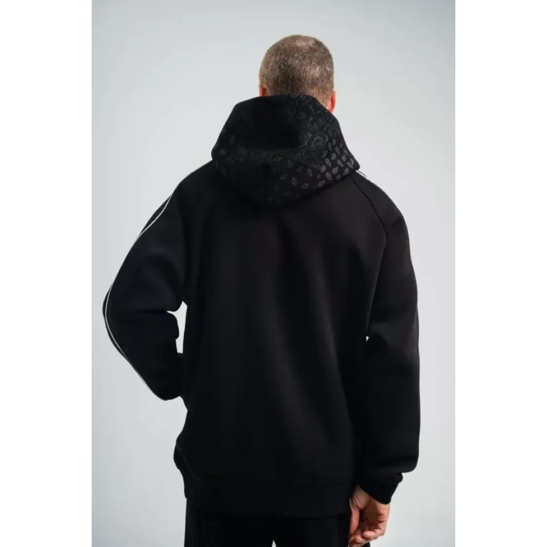 POLIZEI Premium Kalite Unisex Kapşonlu Ara Biyeli SweatShirt - Siyah - 129405 POLIZEI Premium Kalite Unisex Kapşonlu Ara Biyeli SweatShirt - Siyah - 129405