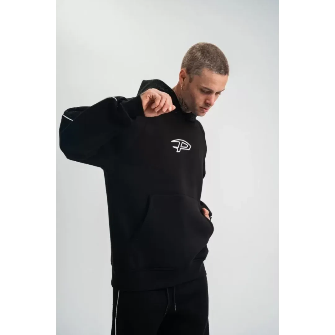 POLIZEI Premium Kalite Unisex Kapşonlu Ara Biyeli SweatShirt - Siyah - 129405 POLIZEI Premium Kalite Unisex Kapşonlu Ara Biyeli SweatShirt - Siyah - 129405