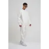 Unisex Biskilet Yaka Üç İplik SweatShirt - Beyaz - 129431 Unisex Biskilet Yaka Üç İplik SweatShirt - Beyaz - 129431