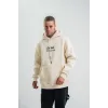 POLIZEI Premium Kalite Kapşonlu Dijital Patchli SweatShirt - Krem - 129437 POLIZEI Premium Kalite Kapşonlu Dijital Patchli SweatShirt - Krem - 129437