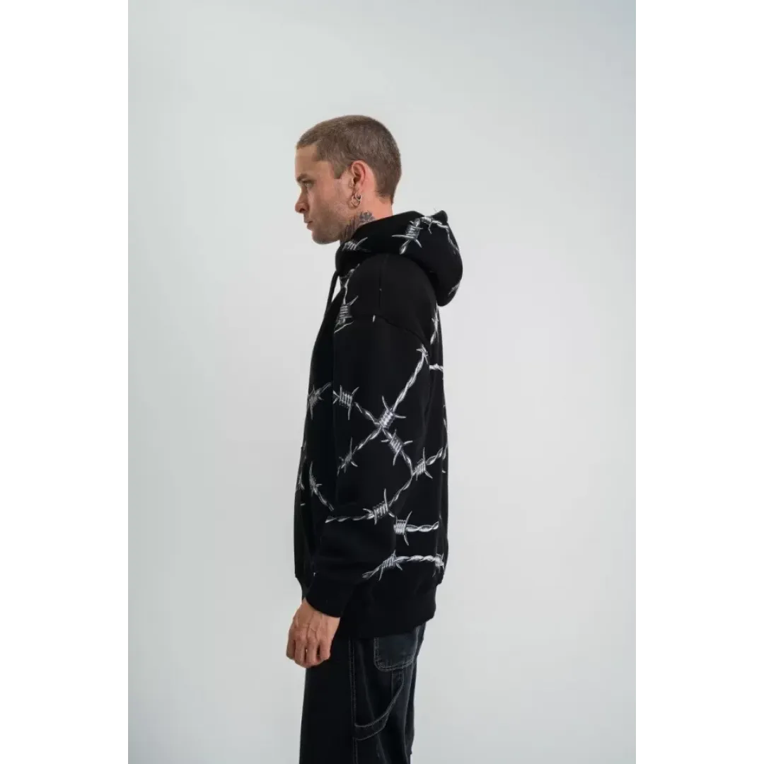 POLIZEI Premium Kalite Kapşonlu Varak Ve Pano Baskılı SweatShirt - Siyah - 129631 POLIZEI Premium Kalite Kapşonlu Varak Ve Pano Baskılı SweatShirt - Siyah - 129631