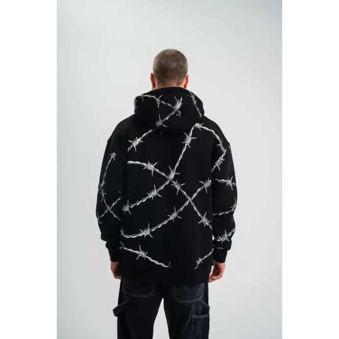 POLIZEI Premium Kalite Kapşonlu Varak Ve Pano Baskılı SweatShirt - Siyah - 129631 POLIZEI Premium Kalite Kapşonlu Varak Ve Pano Baskılı SweatShirt - Siyah - 129631