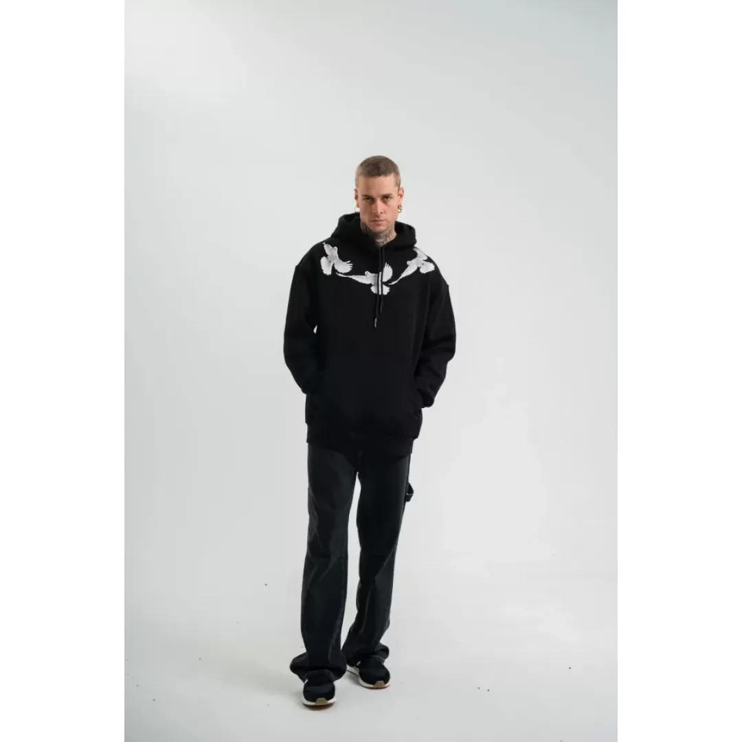 Unisex Uzun Kol Bisiklet Yaka Yıkamalı SweatShirt - Siyah - 129759 Unisex Uzun Kol Bisiklet Yaka Yıkamalı SweatShirt - Siyah - 129759