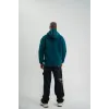 Unisex Uzun Kol Kapşonlu Yıkamalı Nakışlı SweatShirt - Koyu Deniz Yeşili - 129969 Unisex Uzun Kol Kapşonlu Yıkamalı Nakışlı SweatShirt - Koyu Deniz Yeşili - 129969