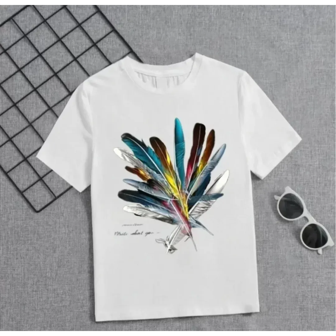 Kız Çocuk Baskılı T-Shirt - Beyaz - 130174 Kız Çocuk Baskılı T-Shirt - Beyaz - 130174