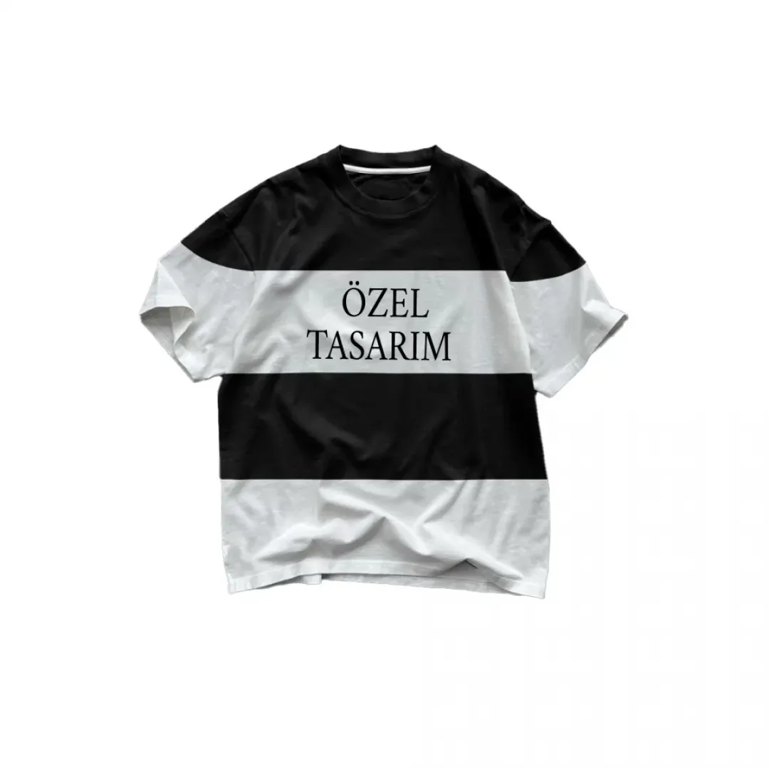 Tişört Tasarla Parçali İki İplik Oversize - 130180 Tişört Tasarla Parçali İki İplik Oversize - 130180