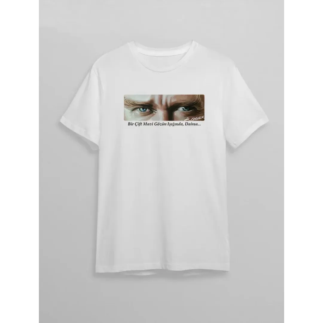 10 Kasım Unisex Atatürk Baskılı T-shirt - Beyaz - 130185 10 Kasım Unisex Atatürk Baskılı T-shirt - Beyaz - 130185