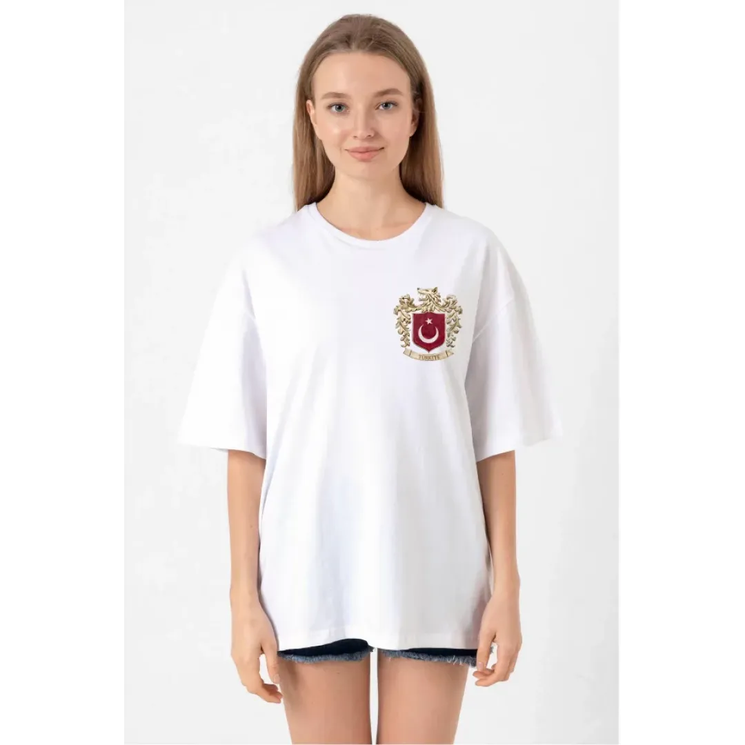 Türk Arma Baskı T-shirt- Beyaz - 130192 Türk Arma Baskı T-shirt- Beyaz - 130192