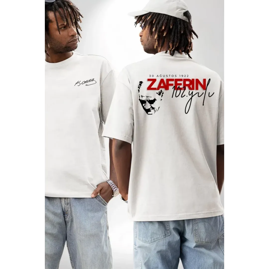 30 Ağustos Baskılı T-shirt - Beyaz - 130194 30 Ağustos Baskılı T-shirt - Beyaz - 130194