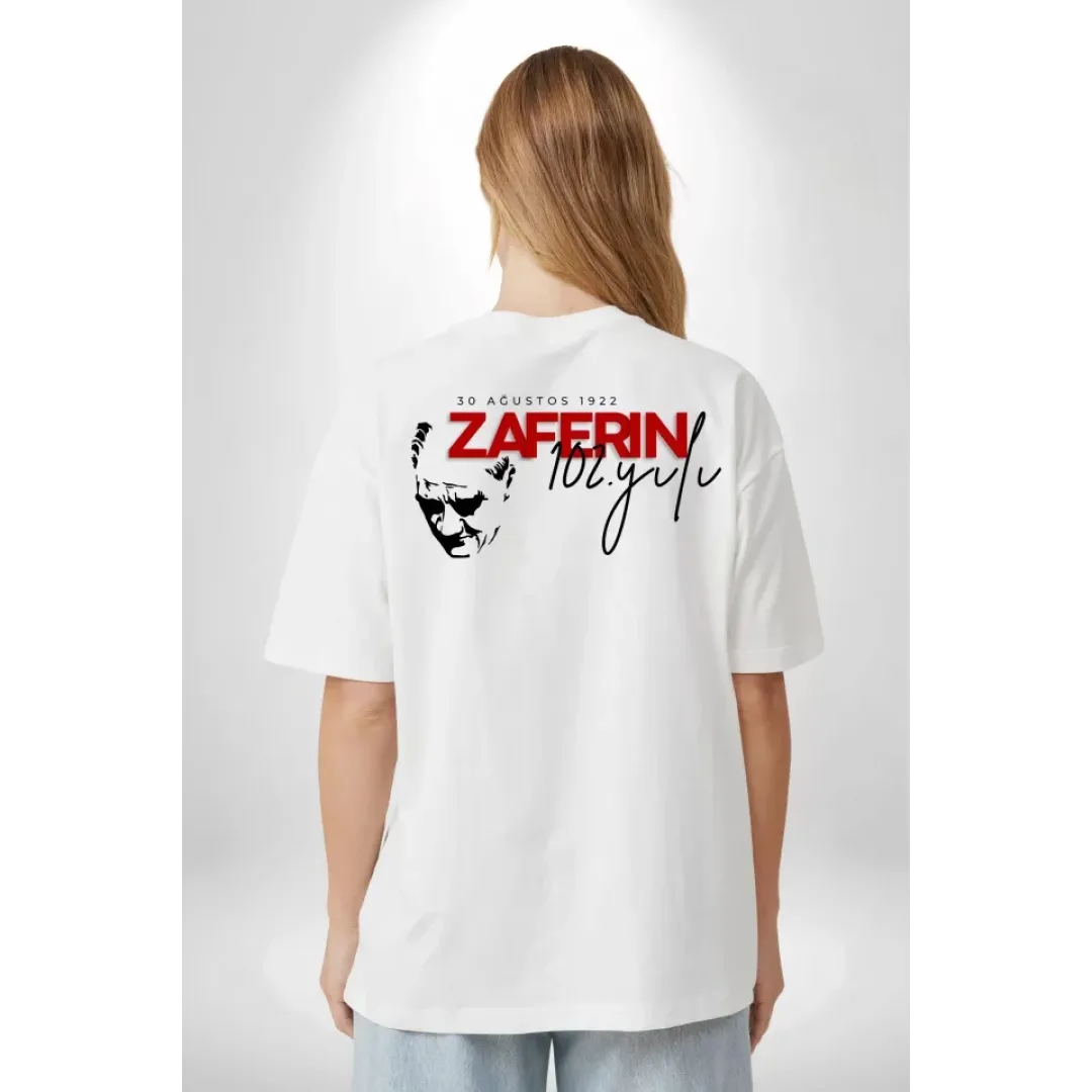 30 Ağustos Unisex Baskılı T-shirt - Beyaz - 130195 30 Ağustos Unisex Baskılı T-shirt - Beyaz - 130195