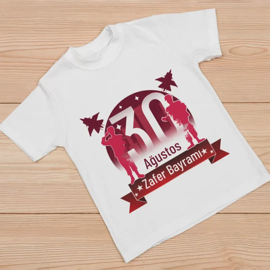 30 Ağustos Unisex Baskılı T-shirt - Beyaz - 130196 30 Ağustos Unisex Baskılı T-shirt - Beyaz - 130196