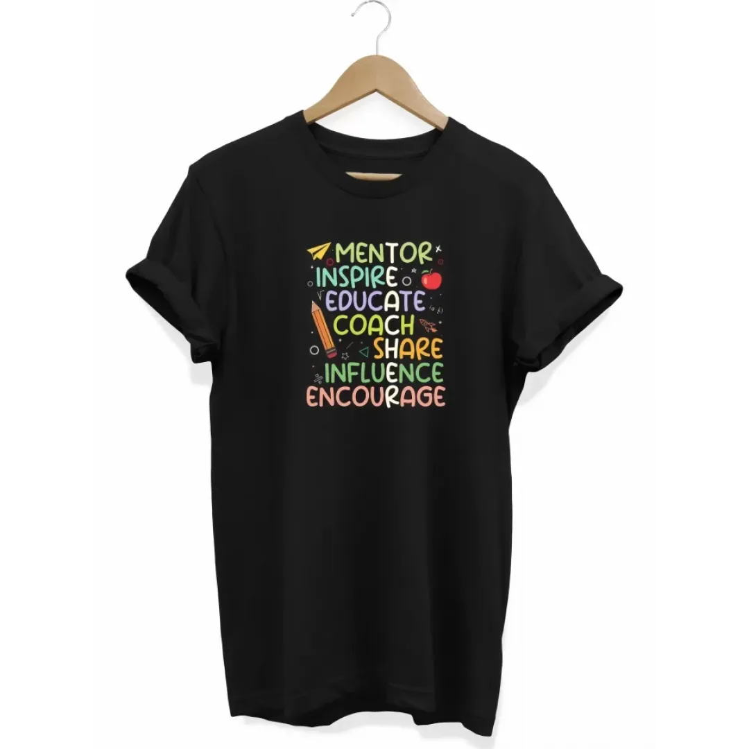 24 Kasım Öğretmenler Günü Baskılı T-shirt - Siyah - 130202 24 Kasım Öğretmenler Günü Baskılı T-shirt - Siyah - 130202