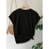 Anneler Günü Baskılı T-shirt - Siyah - 130210 Anneler Günü Baskılı T-shirt - Siyah - 130210