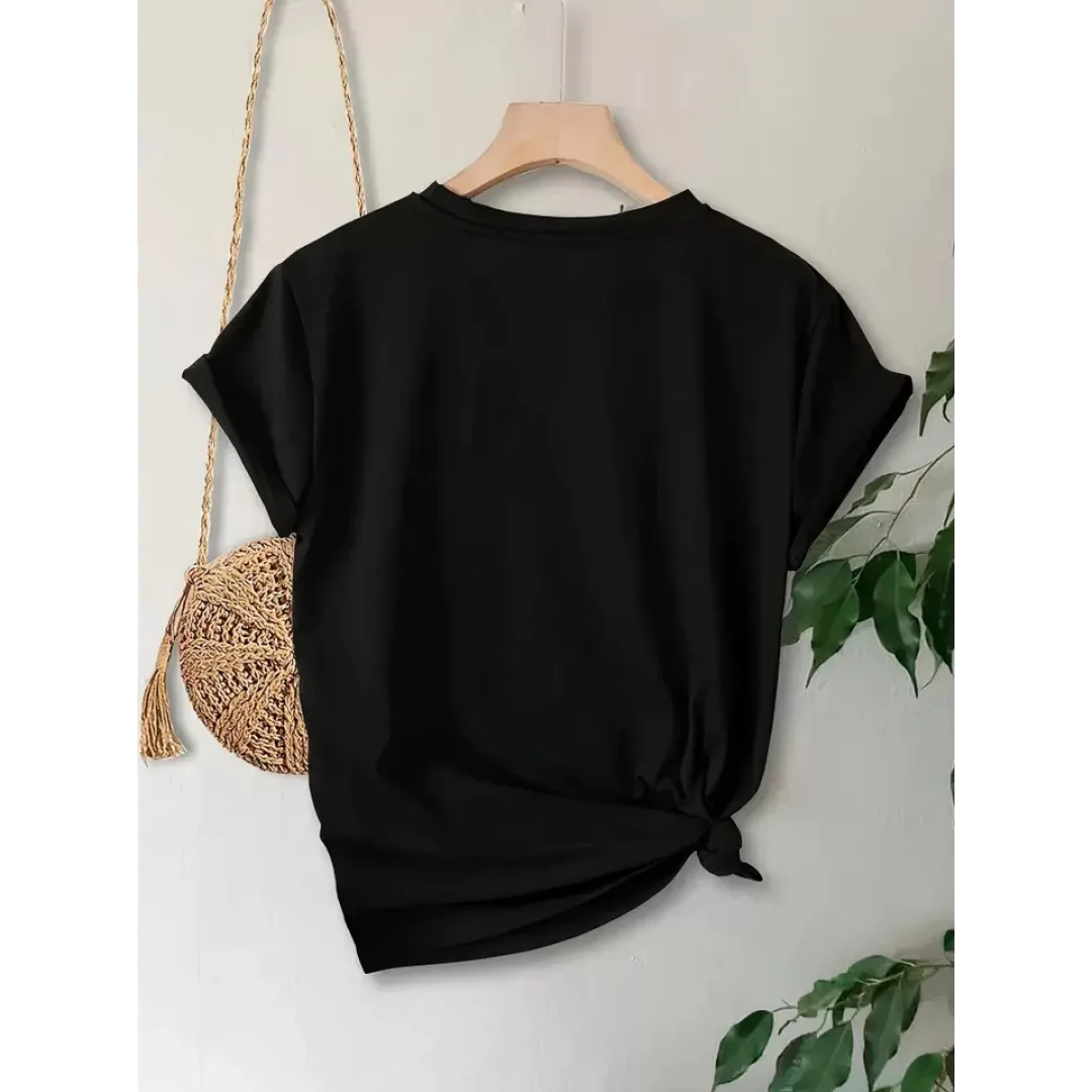 Anneler Günü Baskılı T-shirt - Siyah - 130210 Anneler Günü Baskılı T-shirt - Siyah - 130210