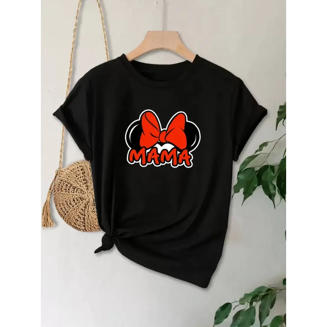 Anneler Günü Baskılı T-shirt - Siyah - 130210 Anneler Günü Baskılı T-shirt - Siyah - 130210