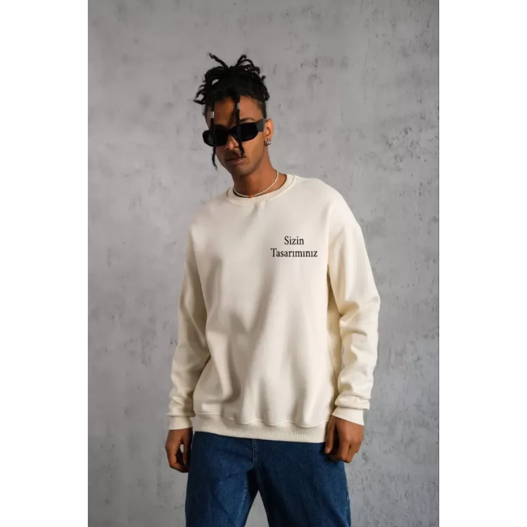 Üç İplik Biskilet Yaka Sweatshirt - 130213 Üç İplik Biskilet Yaka Sweatshirt - 130213