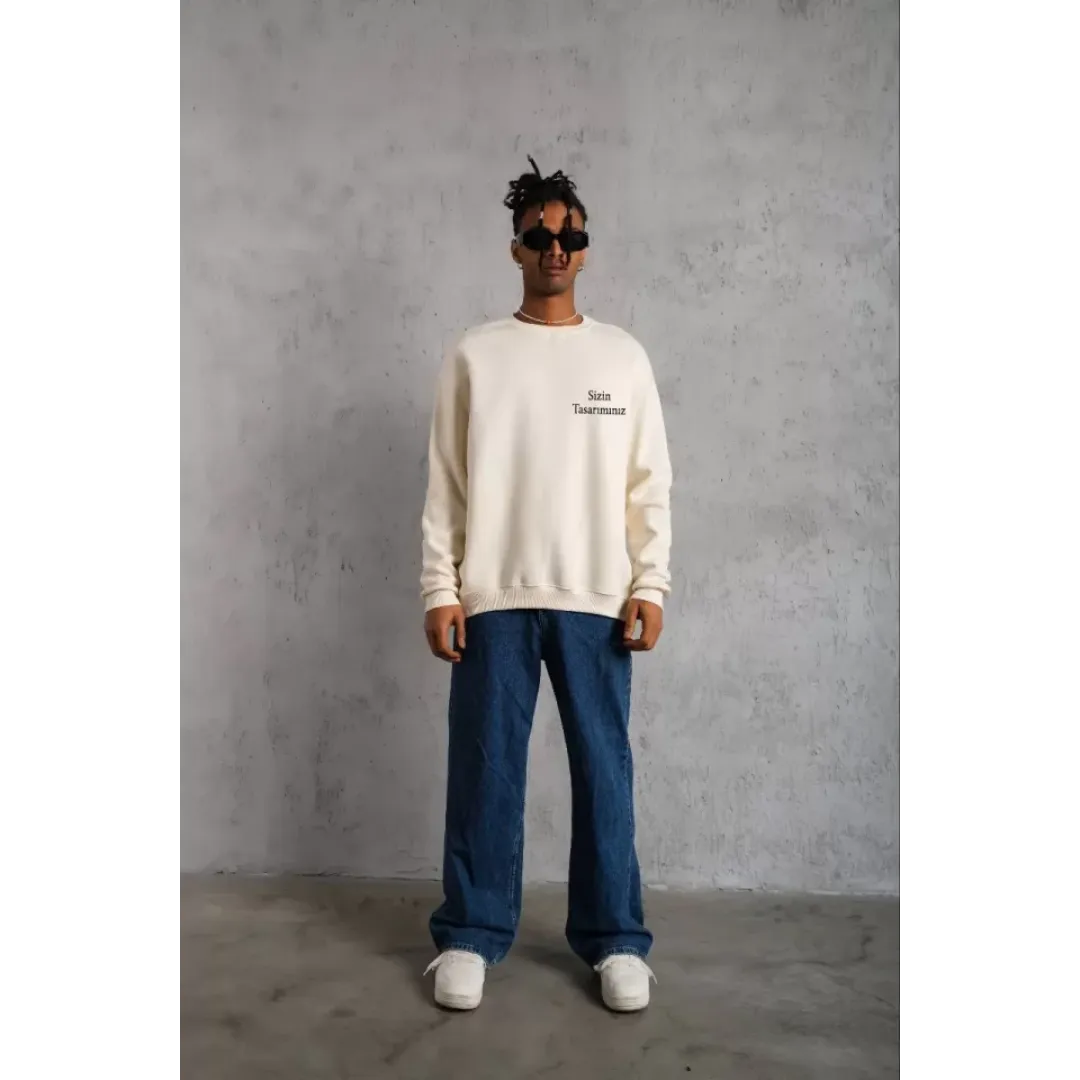 Üç İplik Biskilet Yaka Sweatshirt - 130213 Üç İplik Biskilet Yaka Sweatshirt - 130213