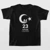 23 Nisan Çocuk Bayramı Baskılı Özel T-shirt - Siyah - 130217 23 Nisan Çocuk Bayramı Baskılı Özel T-shirt - Siyah - 130217