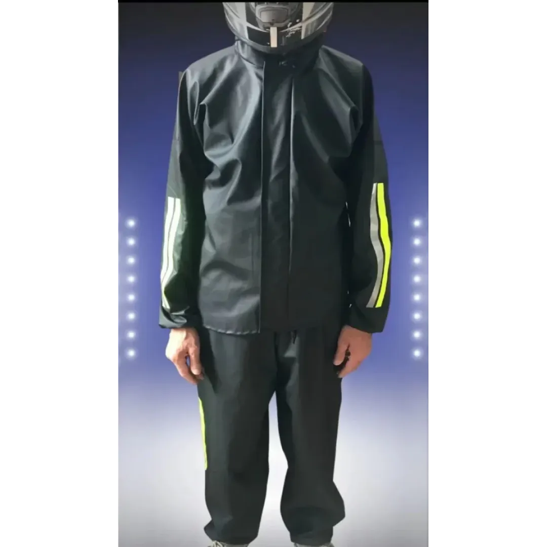 Unisex Tam Kalıp Motorcu Kurye Su Gecirmez Yağmurluk Takım - Siyah - 130287 Unisex Tam Kalıp Motorcu Kurye Su Gecirmez Yağmurluk Takım - Siyah - 130287