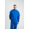 Uzun Kol Bisiklet Yaka Basic SweatShirt - Mavi - 130428 Uzun Kol Bisiklet Yaka Basic SweatShirt - Mavi - 130428