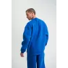 Uzun Kol Bisiklet Yaka Basic SweatShirt - Mavi - 130428 Uzun Kol Bisiklet Yaka Basic SweatShirt - Mavi - 130428