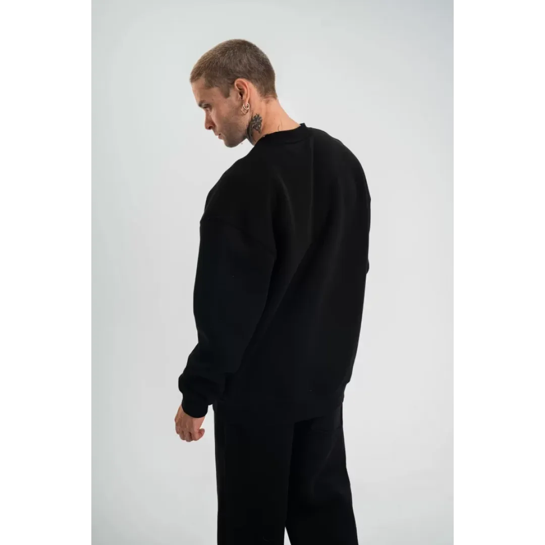 Uzun Kol Bisiklet Yaka Basic SweatShirt - Siyah - 130430 Uzun Kol Bisiklet Yaka Basic SweatShirt - Siyah - 130430