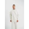 Uzun Kol Bisiklet Yaka Basic SweatShirt - Beyaz - 130431 Uzun Kol Bisiklet Yaka Basic SweatShirt - Beyaz - 130431