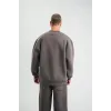 Uzun Kol Bisiklet Yaka Basic SweatShirt - Füme - 130432 Uzun Kol Bisiklet Yaka Basic SweatShirt - Füme - 130432