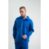 Unisex Double Oversize Patlı Yaka SweatShirt - Mavi - 130453 Unisex Double Oversize Patlı Yaka SweatShirt - Mavi - 130453