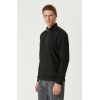 Unisex Uzun Kol Yarım Farmuarlı Yakalı Basic SweatShirt - Siyah 130670 Unisex Uzun Kol Yarım Farmuarlı Yakalı Basic SweatShirt - Siyah 130670
