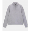 Oversize Yarım Farmuarlı Yakalı Basic SweatShirt - Gri 130675 Oversize Yarım Farmuarlı Yakalı Basic SweatShirt - Gri 130675