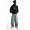Oversize Yarım Farmuarlı Yakalı Özel Tasarım Basic SweatShirt - Siyah 130749 Oversize Yarım Farmuarlı Yakalı Özel Tasarım Basic SweatShirt - Siyah 130749