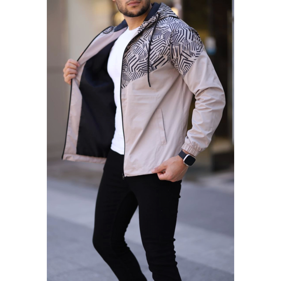 Unisex Kapüşonlu İçi Astarlı Yağmurluk - Bej - 130876 Unisex Kapüşonlu İçi Astarlı Yağmurluk - Bej - 130876