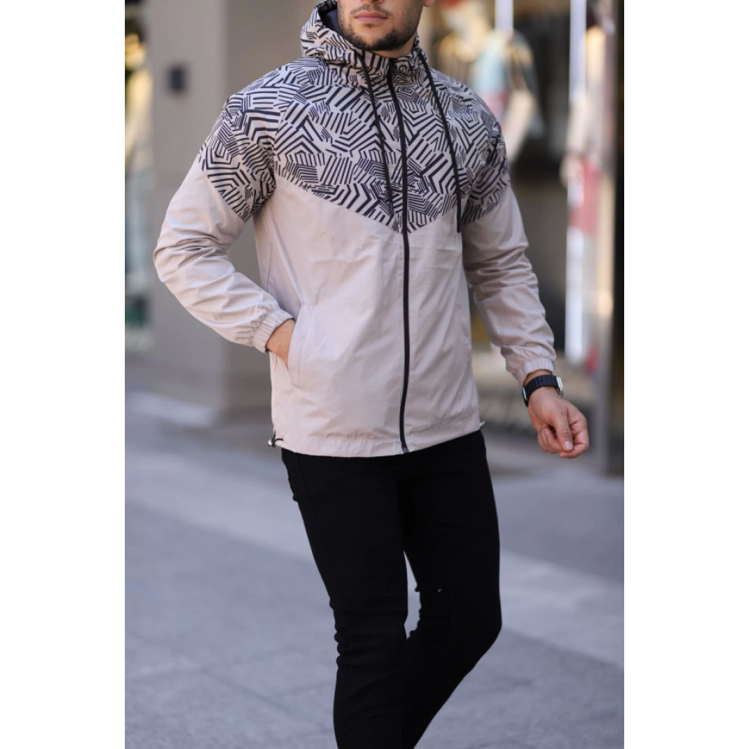 Unisex Kapüşonlu İçi Astarlı Yağmurluk - Bej - 130876 Unisex Kapüşonlu İçi Astarlı Yağmurluk - Bej - 130876
