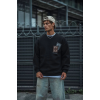 Uzun Kol Bisiklet Yaka Baskılı SweatShirt - Siyah 130904 Uzun Kol Bisiklet Yaka Baskılı SweatShirt - Siyah 130904