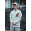 Uzun Kol Bisiklet Yaka Baskılı SweatShirt - Beyaz 130905 Uzun Kol Bisiklet Yaka Baskılı SweatShirt - Beyaz 130905
