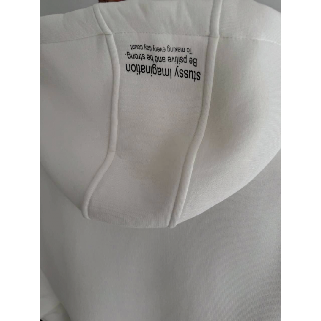 Üç İplik Kapşonlu Baskılı SweatShirt - Beyaz 130909