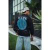 Üç İplik Bisiklet Yaka Baskılı SweatShirt - Siyah 131071 Üç İplik Bisiklet Yaka Baskılı SweatShirt - Siyah 131071