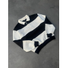 Unisex Üç İplik Parçalı Yakalı SweatShirt - Siyah 131078 Unisex Üç İplik Parçalı Yakalı SweatShirt - Siyah 131078