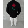 Unisex Bisiklet Yaka Ön Ve Arka Baskılı SweatShirt - Siyah - 131110 Unisex Bisiklet Yaka Ön Ve Arka Baskılı SweatShirt - Siyah - 131110
