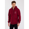 Unisex Tam Fermuarlı Kapşonlu Özel Tasarım SweatShirt - Bordo 131227 Unisex Tam Fermuarlı Kapşonlu Özel Tasarım SweatShirt - Bordo 131227