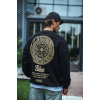 Kışlık Bisiklet Yaka Ön Ve Arka Baskılı SweatShirt - Siyah 131228 Kışlık Bisiklet Yaka Ön Ve Arka Baskılı SweatShirt - Siyah 131228