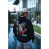 Üç İplik Penye Kapşonlu Baskılı SweatShirt - Siyah 131235 Üç İplik Penye Kapşonlu Baskılı SweatShirt - Siyah 131235